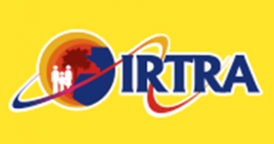 logotipo del ortra en un fondo amarillo