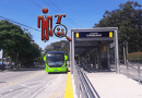Transmetro, metodo de transporte público en Guatemala, buses verdes con vías exclusivas