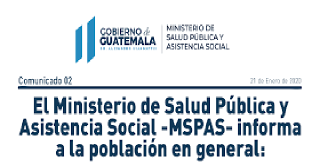 Logotipo del Ministerio de Salud Publica y Asistencia Social de Guatemala durante el gobierno de Alejandro giammattei