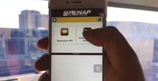 imágen del trámite de reposición electrónica del DPI