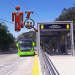 Transmetro, metodo de transporte público en Guatemala, buses verdes con vías exclusivas